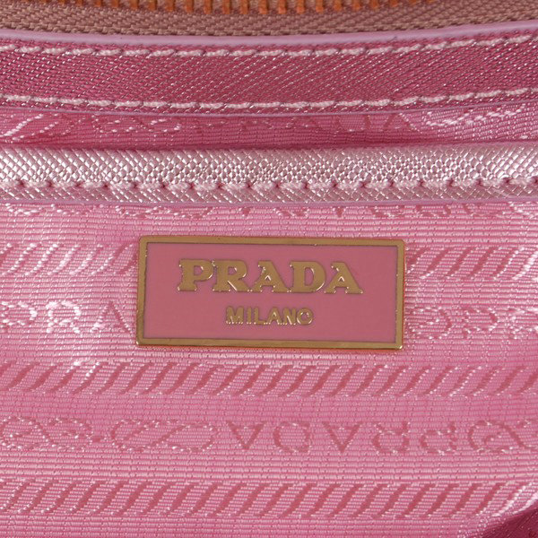 2014 Prada Fluorescence saffiano tote BN2245 pink